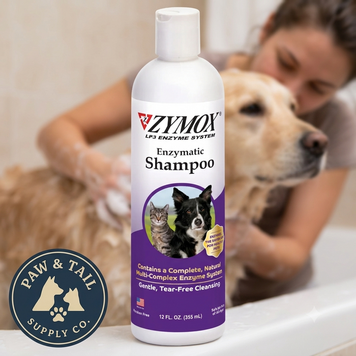 Zymox LP3 Enzyme Pet Shampoo w/ Vitamin D3 12oz Soothes Itchy Dogs & Cats